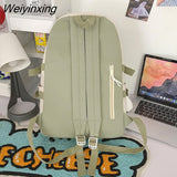Weiyinxing 2023Women Waterproof Cute Backpack Nylon Female Harajuku School Bag College Lady Kawaii Backpacks Fashion Book Girl Bags Student
