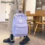 Weiyinxing New Waterproof Nylon Women Backpack Female Multifunction Travel Bag Teenager Girls Korean Style Schoolbag Student Bookbag