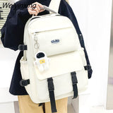 Weiyinxing Waterproof Oxford Women Backpack Female Laptop Bag Boy Travel Bag College Student Schoolbag Teenage Girls Cute Backpack 2023