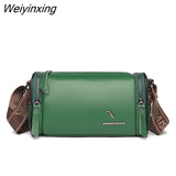 Weiyinxing Women's Fashion Handbags Retro Solid Color Leather Shoulder Casual Women High-ranking New season 100% cowhide Underarm Bag
