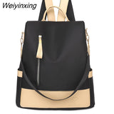 Weiyinxing Waterproof Oxford cloth Women Backpack Female Travel Bag Backpacks Schoolbag For Teenage girls Multi-pocket Bookbag