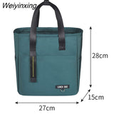 Weiyinxing Bento Lunch Box Thermal Bag Large Capacity Food Zipper Storage Bags Container for Women Cooler Travel Picnic Handbags