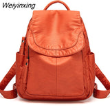 Weiyinxing Soft PU Leather Mini Backpack for Women Fashion Leisure School Bag Bookbag Travel Bag Small Backpack Mochilas Para Mujer