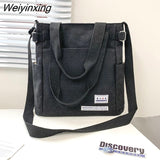 Weiyinxing Color Canvas Handbags Shoulder Bag Large Capacity Men Messenger Bag Student Laptop Book Bags Womens Single Tote Bag Bolsos