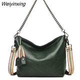 Weiyinxing PU Leather Shoulder Bags For Women 2023 Chain High Capacity Handbags Travel Luxury Hand Bag Female Large Shoulder Bag