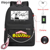Weiyinxing School Bag My Hero Academia Tomura Shigaraki Dabi Todoroki Izuku Midorya Katsuki Bakugo Girls Backpack BNHA Boku No Hero