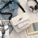 Weiyinxing Crossbody Bags for Girls Cute Handbags Shoulder Cross Canvas Bag Teen Women Messenger Bag Pouch Ladies Hand Bags Purses