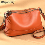 Weiyinxing Fashion Women Genuine Leather Handbags Women's bags Designer Female Shoulder Bags Luxury Brand Cowhide Ladies Messenger Bag