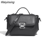 Weiyinxing Trend Cow Leather Luxury Designer Handbags Women's Genuine Leather Casual Female Shoulder Bags For Ladies Messenger Bag