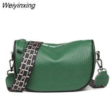 Weiyinxing Genuine Leather Shoulder Crossbody Bags For Women High Quality Solid Color Cow Leather Female Messenger Bag Ladies Handbags