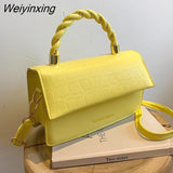 Weiyinxing Bags for Women 2023 New Luxury Handbags Casual Stone Prints Ladies Shoulder Bag Designer Quality Tote Crossbody Female Bag