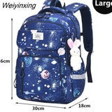 Weiyinxing 1-6 Grade Orthopedic Primary School Backpack For Girls Boys Cartoon School Bag Kids Waterproof Satchel Knapsack Mochila