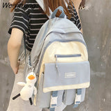 Weiyinxing Girl Waterproof College Backpack Travel School Bags Harajuku Kawaii Cool Backpacks Cute Female New Bag Lady Laptop Women