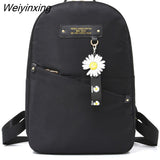 Weiyinxing Girl Ring buckle Portable Travel Bag Female Small Schoolbag Badge Women Backpacks New Lovely Multifunctional Backpack