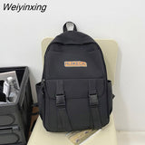 Weiyinxing Fashion Multi-pocket Nylon Women Backpack Female Waterproof Travel Bag Kawaii Girl Insert Buckle Schoolbag Lady Cute Bookbag