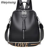 Weiyinxing Quality Youth Leather Backpacks For Teenage Girls Female School Shoulder Bag Bagpack mochila The New Fashion Women Backpack
