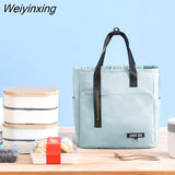 Weiyinxing Bento Lunch Box Thermal Bag Large Capacity Food Zipper Storage Bags Container for Women Cooler Travel Picnic Handbags