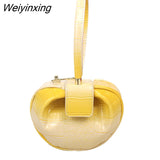 Weiyinxing a main Luxury Designer Handbag Women Small Round Design Leather Hand Bag For Women 2023 Fashion Bowling Bag Purse Clutches