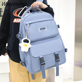 Weiyinxing Waterproof Oxford Women Backpack Female Laptop Bag Boy Travel Bag College Student Schoolbag Teenage Girls Cute Backpack 2023