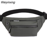 Weiyinxing Men's Fanny Pack Teenager Outdoor Sports Running Cycling Waist Bag Packs Male Fashion Shoulder Belt Bag Travel Phone Pouch Bags
