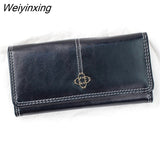 Weiyinxing New Women's Wallet portfel damski Money Bag Lady Long Leather Clutch Bag Wallet Card Holder carteras para mujer