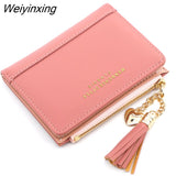 Weiyinxing Women Wallet Small Cute Wallet Women Short Leather Women Wallets Zipper Heart Purses Portefeuille Female Purse Clutch