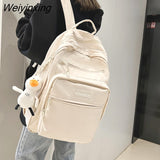 Weiyinxing Large Capacity Teenagers Students Backpack Junior And High School Sashion Boys Girls Schoolbag Waterproof Travelling Bag