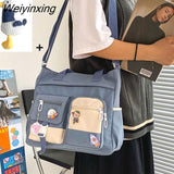 Weiyinxing Canvas Women Handbags Shoulder Bags Nylon Ladies Tote Messenger Bag Oxford Handbag Cross body Bags for Girls Satchels