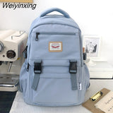 Weiyinxing New Waterproof Nylon Women Backpack Korean Japanese Fashion Female Students Schoolbag Multilayer Simple Sense Travel bag