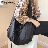 Weiyinxing Crossbody Bags for Women Totes Folds Underarm Canvas Bag Female Large Capacity Casual Handbag Women's Bags Satchel Purses