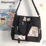 Weiyinxing Canvas Women Handbags Shoulder Bags Nylon Ladies Tote Messenger Bag Oxford Handbag Cross body Bags for Girls Satchels