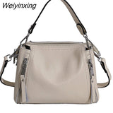 Weiyinxing Genuine Leather Women Handbags Cowhide Women Shoulder bag Fashion Luxury Ladies Messenger Bags High Quality Female Tote bag
