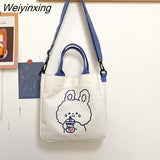 Weiyinxing Diagonal Cross Bag Youth Fashion Casual Version Ladies Large Capacity Shoulder Bag Solid Color Women Messenger Bags