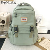 Weiyinxing New Waterproof Nylon Women Backpack Korean Japanese Fashion Female Students Schoolbag Multilayer Simple Sense Travel bag