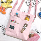 Weiyinxing Women Handbags Shoulder Bag Casual Folding Shopping Tote Bag Fashion Handbags Cross Body Backpack School Bags for Girls 911