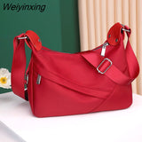 Weiyinxing Nylon Beach Tote Bag Fashion Womens Handbag Tote Oxford Shoulder Bags Female Waterproof Dumplings Folding Shopping Bag 2023
