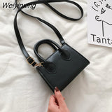 Weiyinxing Crocodile Pattern PU Leather Crossbody Bags for Women Chain Female Shoulder Handbags Mini Purses Travel Jacquemus Bag