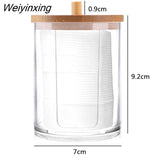 Weiyinxing Cotton Swab Plastic Storage Box Bag Female Makeup Organizer For Cosmetics Bathroom Jewelry Makeup Brushes Desk Organizer