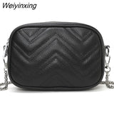 Weiyinxing Messenger Bags Small square bag Genuine Leather Women Handbags Fashion Quality Women Bags Casual Tote Lady Shoulder Bags