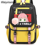 Weiyinxing X Family Anya Forger School Backpack Bag Women Comics Anime School Bags Teenager Girls Bookbag Travel Shoulder Backpack Bags