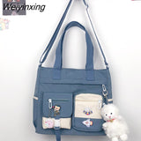 Weiyinxing Nylon Women Handbags Messenger Bag Youth Ladies Fashion Shoulder Tote Bag Versatile Female Crossbody Bags Pouch Pack Bolsas