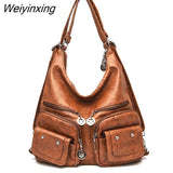 Weiyinxing Shoulder Bags Women Bags Designer Large Capacity Crossbody Female Handbags Ladies Leather Messenger Bag Fashion Tote Bags