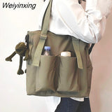 Weiyinxing Bag Shoppers Simple Fashion Zipper Handbags Shoulder Waterproof Large Capacity Zipper Bags 2023 Women's Brand Crossbody