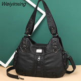 Weiyinxing Soft Leather Handbags Women's Bags New Fashion High Quality Woman Messenger Bag Designer Famous Brand Women Shoulder Tote