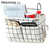 Weiyinxing Cosmetics Makeup Organizer Cotton Storage Bag With Pockets Hanging Organizer For Bathroom Remote Control Pouch Box