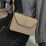 Weiyinxing Flap Crossbody Bags for Women PU Leather Small Square Bag Clutches Casual Shoulder Messenger Bag Small Handbags