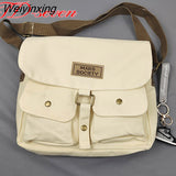 Weiyinxing Women's Canvas Bag Japanese Department Harajuku Windsuit Messenger Bag Female Korean Students Shoulder Bags