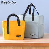 Weiyinxing Bento Lunch Box Thermal Bag Large Capacity Food Zipper Storage Bags Container for Women Cooler Travel Picnic Handbags