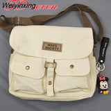 Weiyinxing Women's Canvas Bag Japanese Department Harajuku Windsuit Messenger Bag Female Korean Students Shoulder Bags