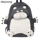 Weiyinxing Bear Young Girl School Backpack Female Large Capacity Kawaii Back Pack Mochila Pink Women Bagpack Nylon Cartoon Schoolbag